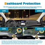 Center Console Dashboard Mat Pre-Cut Non-Slip Sunshield Sun Glare Protector Dash Carpet Pad Black Cover Compatible with Honda CR-V CRV 2012-2016