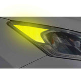 2pcs for Honda Accord 2016 2017 Headlight Reflective Warning Sticker PVC Headlamp Safety Overlay Decal, Fluorescent Yellow