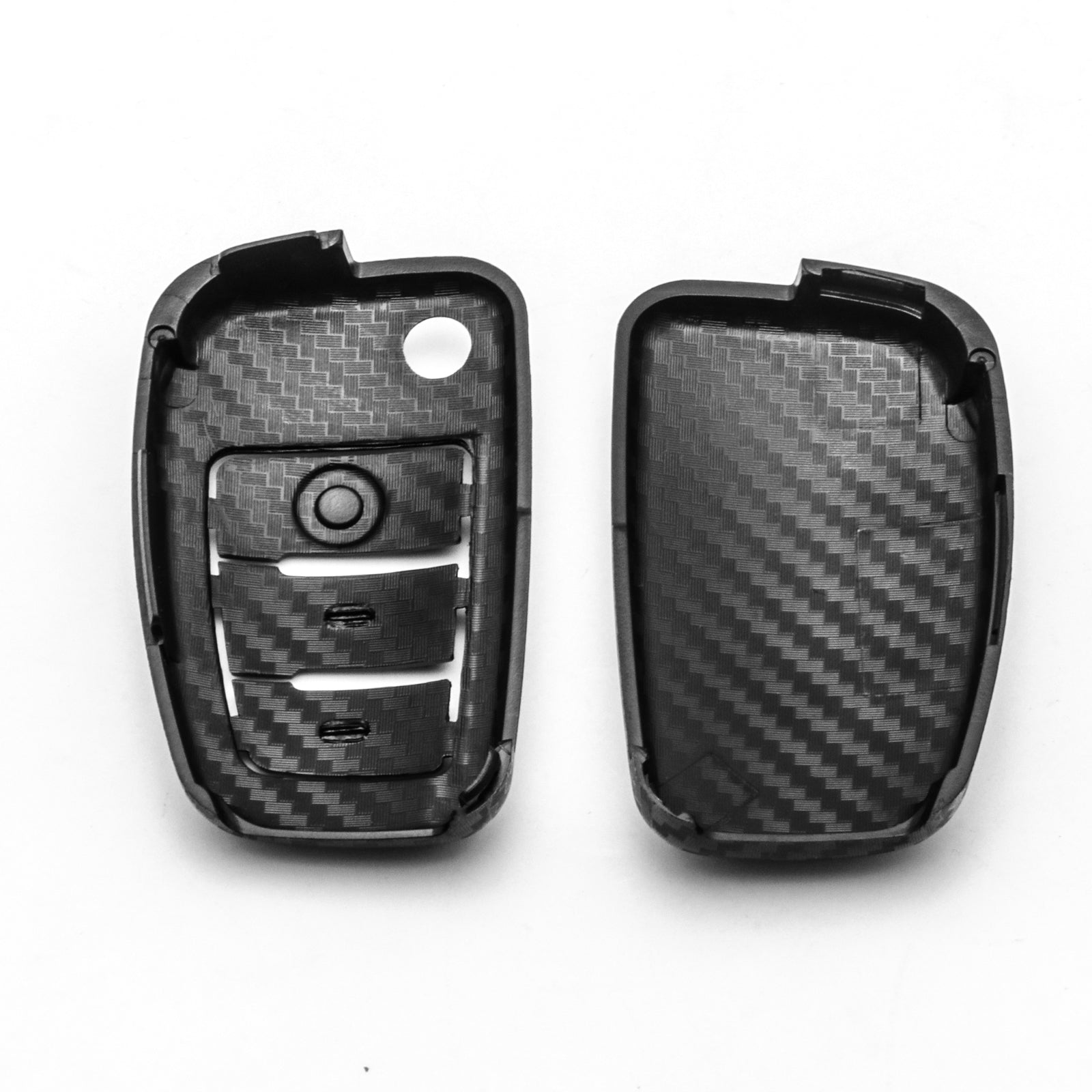 Metallic BLACK Hard Remote Key Cover for Audi A3 (8V) PROTECTOR Shell Case  in Thermal Abs