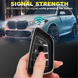 1Pc Black Anti-Fingerprint Remote Control Keyless Cover Case Protector For BMW