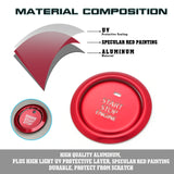 Red Alloy Engine Start + Cigarette Lighter Eject Button Trim For Mazda 3 2020-up