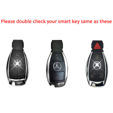 Mercedes Benz Remote Smart Key FOB Glossy Black Cover Case Skin Shell Cap