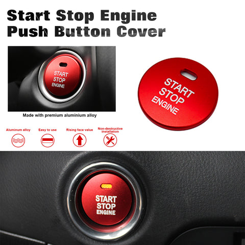 Red Keyless Engine Start Button Cover Decoration For Mazda 3 6 MX-5 CX-5 Miata