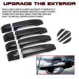 Gloss Black Door Handle+Door Edge Protect Trim For Land Rover Freelander 2 06-09