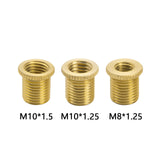 3PCS Gold Gear Shifter Knob Thread Adapter Nuts Insert Set M10x1.25/ M10x1.5/ M8x1.25