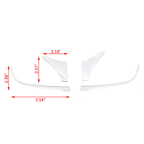 4pcs Stainless Steel Rear View Side Door Mirror Cover Molding Trim for Toyota Camry 2018-2024