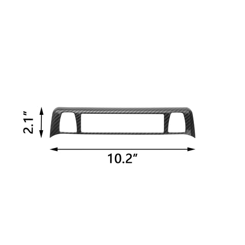 Interior Console LowerFunction Button Frame Trim For Toyota RAV4 2019-2024, Carbon Fiber Style