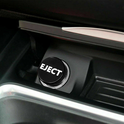 Eject Cigarette Lighter Push Button Plug Replacement Cover, Aluminum Black, Fit Cars Trucks SUVs with 12V Power Source