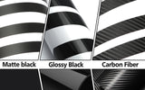 Chrome Delete Blackout Overlay Vinyl KK Kit For Honda Civic 2016 2017 2018 2019 2020 2021 Front Grille Trim - Matte Black