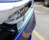 Chrome Car Headlight Eyebrow Eyelid Garnish Cover Molding Trim Sticker for Honda Accord 10th 2018 up