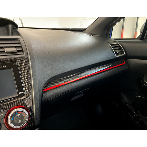 for Subaru WRX STI 2015-2020 Car Interior Dashboard Console Panel Pinstripe Sticker Pre-cut Stripe Vinyl Decal Molding Trim Red