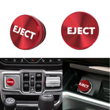 1pc 12V Eject Cigarette Lighter Aluminum Plug Button Compatible with most car, SUV, truck, RV (Red)