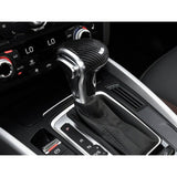 ABS Carbon Fiber Car Interior Center Console Gear Shift Knob Cover Molding Trim for Audi A4 A5 A6 A7 Q7 2012-2016