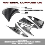 Set Inner + Exterior Door Handle Bowl Cover Trim For Honda Civic 10th 2016-2021