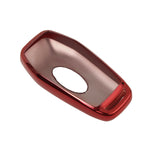 Metallic Red Remote Key Fob Cover TPU Case For Ford Lincoln 4/5-Button keyless