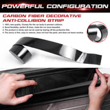 3M x 5CM Car Door Protector Sill Scuff Cover Sticker 5D Carbon Fiber Antiscratch Strip