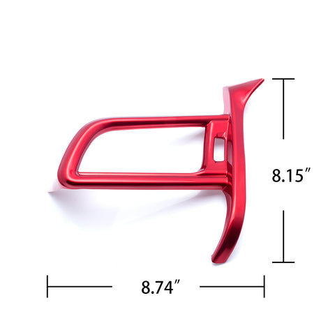 for Toyota Camry 2018-2019 Dashboard Left Side Air Vent AC Outlet Cover Frame Trim, Red Car Interior Decoration