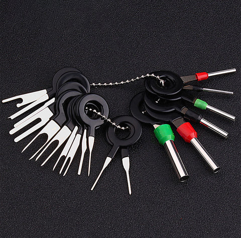 82Pcs Pin Ejector Wire Kit Extractor Auto Terminal Removal Connector Puller Repair Remover Tool Release for Connector Terminal Device