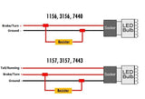 2pcs 50w 6-ohm Load Resistor Fix LED Bulb Fast Hyper Flash Turn Signal Blink Error Code