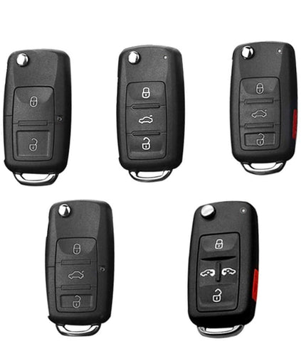 For Volkswagen Key Fob Cover, Soft TPU Key Holder Case Car Key Protector for VW Tiguan Touran Passat LaVida Sagitar Jetta Skoda Golf Polo Santana, Black