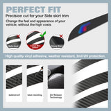 Carbon Fiber Texture Side Skirt Sill Sticker For BMW F10 F11 G30 F01 F02 E60 E61