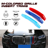 Tri color Front Kidney Grille Insert Decoration Trims For BMW G05 X5 2019-Up