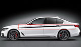 Black Car Door Side Skirt Stripe Waist Line Decal Body Sporty Decor Sticker for BMW Coupe Sedan - Car Exterior Decoration