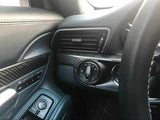 for Porsche 911 Boxster 2013+ Carbon Fiber Interior Trim Cover Decor Sticker - 5pcs for Passenger Side Cup Holder Panel/ 1pcs for Ignition Switch Panel/ 1pcs for Central Console Panel/ 2pcs for Door Handle Panel