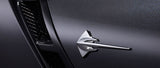 1x Metal Stingray Mako Shark Fender Emblem Badge for C3 Vette 2014+C7 Corvette