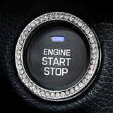 1 Piece Car Engine Start Stop Ignition Diamond Emblem Sticker Decoration Universal Fit