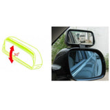 Blind Spot Mirror, 2 Pcs Black Rectangle Wide Adjustable Angle Convex Clip On Half Oval Rear View Conter Blind Spot Angle Auxiliary Mirrors For Car Truck SUVs Motorcycle