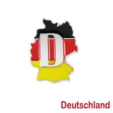 1x Germany Deutschland Map Badge For German Cars Audi BMW Mercedes MINI Mercedes-Benz Porsche Volksawgen Decoration