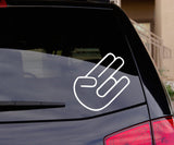 3pcss 5" JDM SHOCKER HAND Logo Import Drift Car Window Die-Cut Graphic Vinyl Decals for SUV Truck Car Bumper, Laptop, Wall, Mirror, Motorcycle
