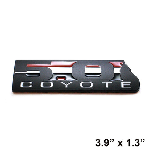 Black 5.0 COYOTE Emblem Badge Fender Tailgate For Ford Mustang F-150 BOSS 302