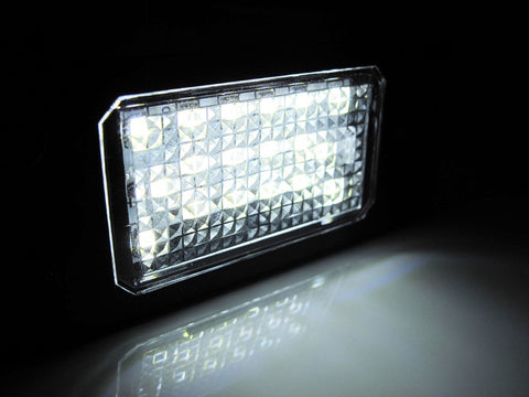 White Exact Fit LED License Plate Light Lamps For Porsche Cayenne VW Touareg Passat Golf Audi TT