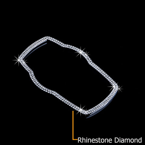 1 Piece Perfect Fit 3D Rhinestone Diamond Interior Multi-media Button Cover Decoration Trim for BMW 1 3 4 5 7 Series X1 X3 X4 X5 X6