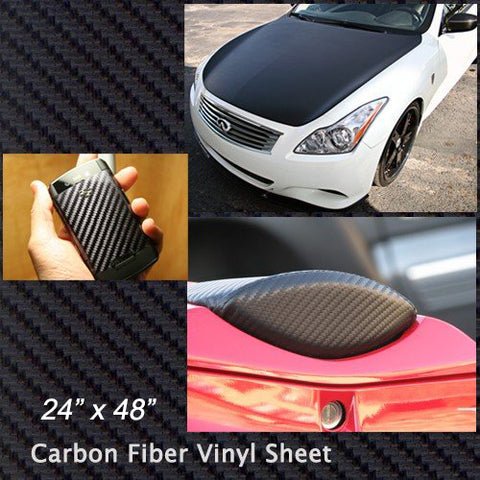 Orion Technology Premium Black 3D Twill-Weave Carbon Fiber Style Vinyl Sheet