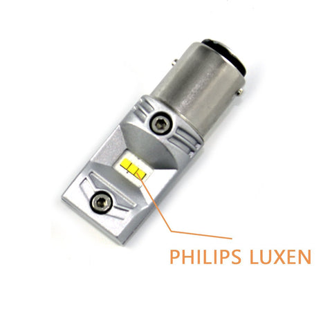 1 pair 100W Luxen LED Bright White 1157 BAY15D LED Brake Backup Reverse Light Bulbs