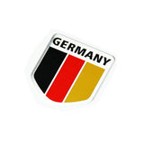 Alloy Metal German Germany Flag Chrome Emblem Badge Sticker