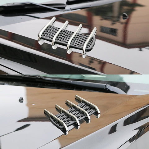 1 Set Car Custom Hood Side Flow Vent Fender Intake Grille Air Net Door Cover Decal Auto Stickers