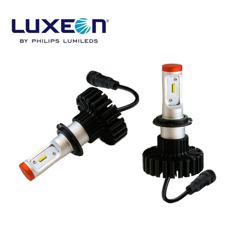 2x HID White 160W 12000LM H7 6000K Headlight Bulbs Powered By Luxen LED (Newest Model)