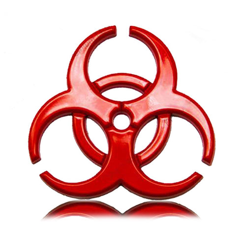 Side Badge Sticker 3D Logo Resident Evil Umbrella Corporation Biohazard Metal Chrome Fender Emblem
