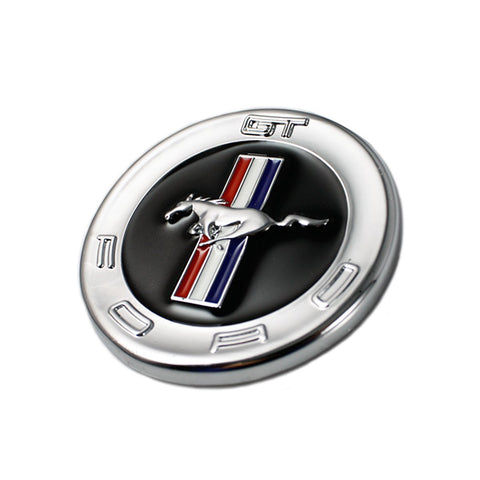 Gold / Silver Chrome Running Horse Emblem Metal Door Fender Badge Sticker for Ford Mustang