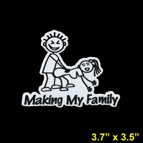 1x Making My Family Funny Illest Hellaflush Vinyl Decal Sticker Euro JDM Car Window