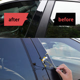 6pcs Glossy Black Exterior Window Pillar Posts Molding Pre-Cut Cover Side Door Trims For Toyota Camry 2007 2008 2009 2010 2011