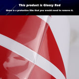 Side Door Skirt Vinyl Stripe Decal Sticker, Glossy Red Racing Sporty Graphic Style (Length 86")