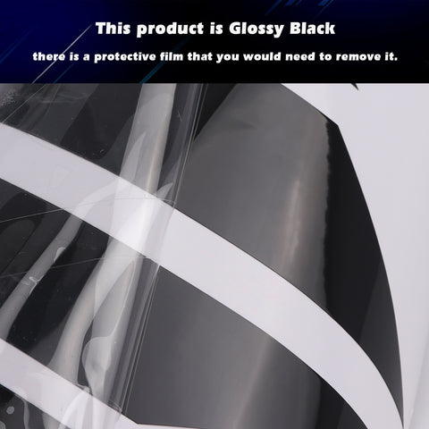 Side Door Skirt Vinyl Stripe Decal Sticker, Glossy Black Racing Sporty Graphic Style (Length 86")