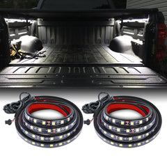 White LED Cargo Bed Work Light Bar Strip 60” For F150 F250 F350 SuperDuty Ranger