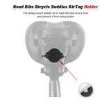Carbon Bicycle Saddle Hidden Airtag Anti-theft Tracker Protective Cover Holder (Strap Style)