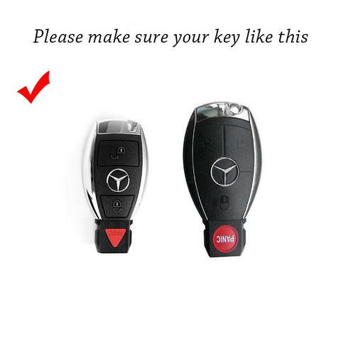 Keyless Smart Key Fob Cover Shell Cap for Mercedes-Benz